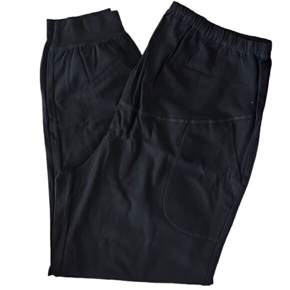 NWOT - Maternity Black Cotton Joggers with Pockets Athletic - Size XL - Picture 3 of 5